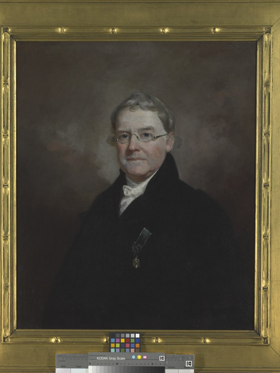 Portrait Of Dr. James E. B. Finley, päivämäärä tuntematon (öljy kankaalle). tekijältä Samuel Finley Breese Morse