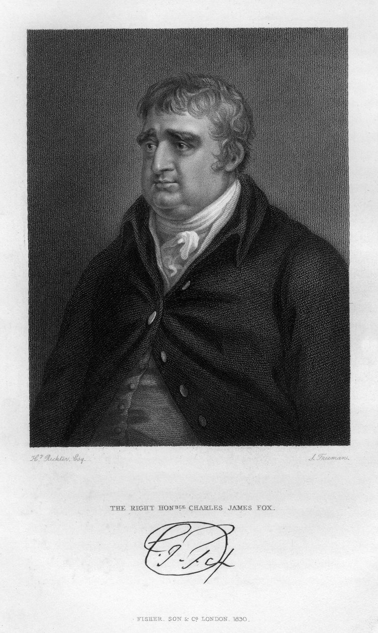 Charles James Fox 1749-1806, Whig-valtiomies, 1830. tekijältä Samuel Freeman