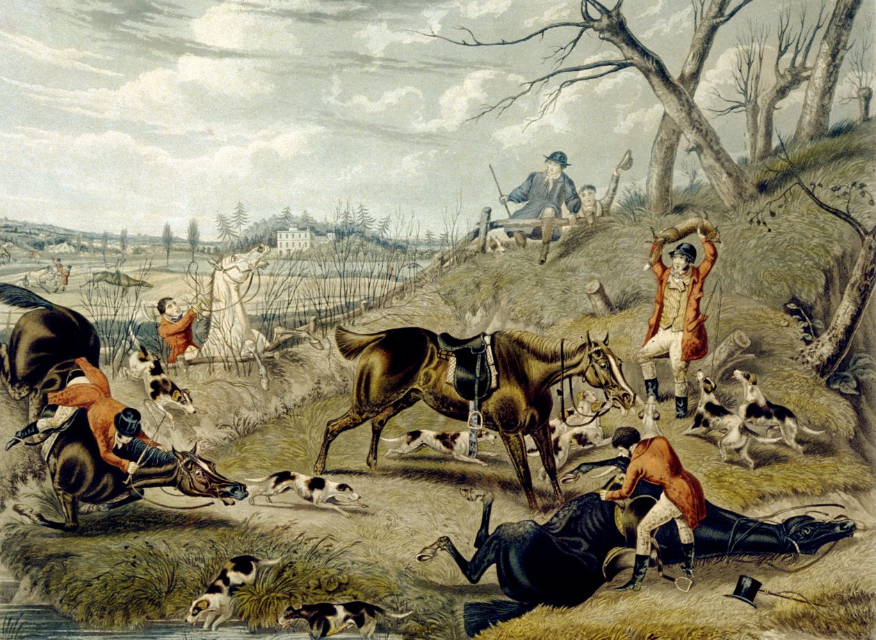 Grand Leicestershire Fox Hunt, levy 4, kaiverrus Charles Hunt tekijältä Samuel Henry (after) Alken