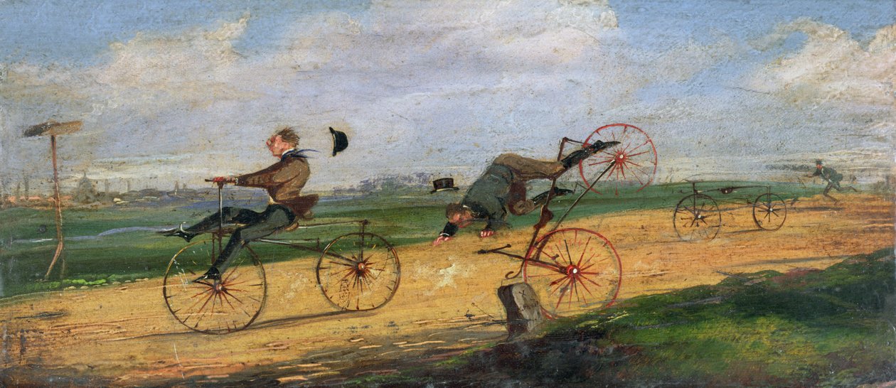 Lallement Velocipedesin välinen kilpailu, 1869. tekijältä Samuel Henry Alken