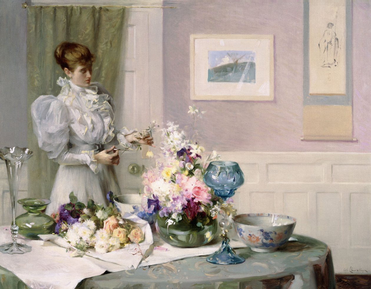 Kukka-asetelma tekijältä Samuel Henry William Llewelyn