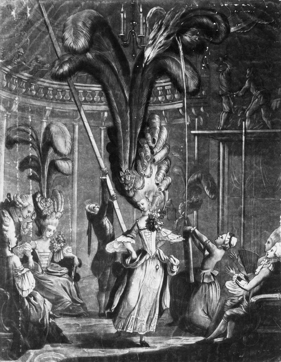 Vihje naisille pitää huolta päistään, painanut Sayer + Bennet, 1776 tekijältä Samuel Hieronymous Grimm