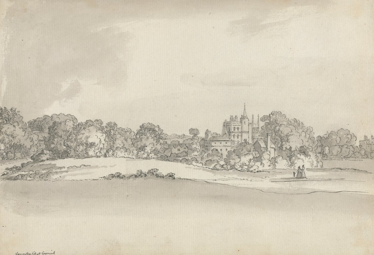 Vanbrughin linna, Greenwich tekijältä Samuel Hieronymus Grimm