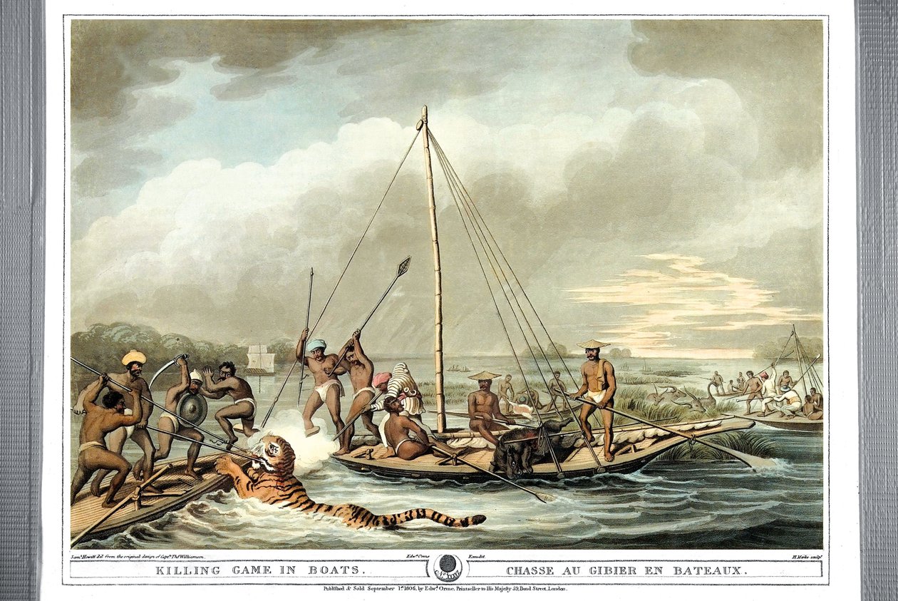 Boat Killing Game in Boats, 1806 tekijältä Samuel Howitt