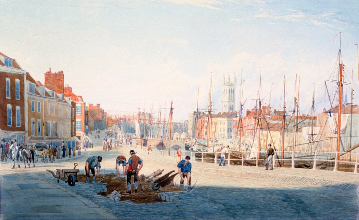 St Augustines Parade, Bristol, 1810 tekijältä Samuel Jackson