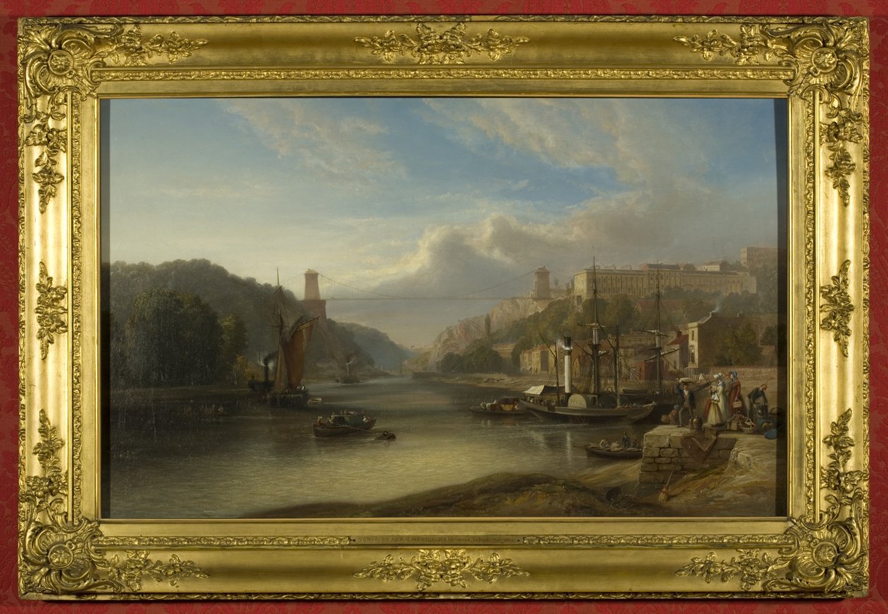 Näkymä Avonille Hotwellsissa, n. 1840 (öljy kankaalle) tekijältä Samuel Jackson