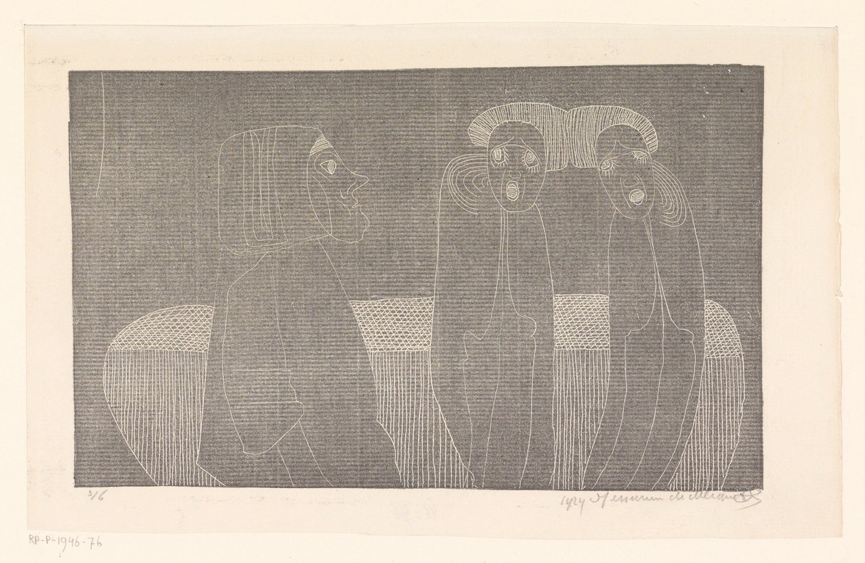 siamilaiset kaksoset tekijältä Samuel Jessurun de Mesquita (signed by artist)