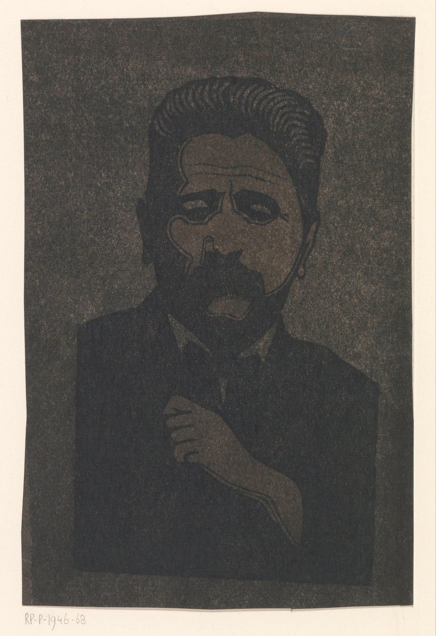 Omakuva (varjolla) tekijältä Samuel Jessurun de Mesquita (signed by artist)