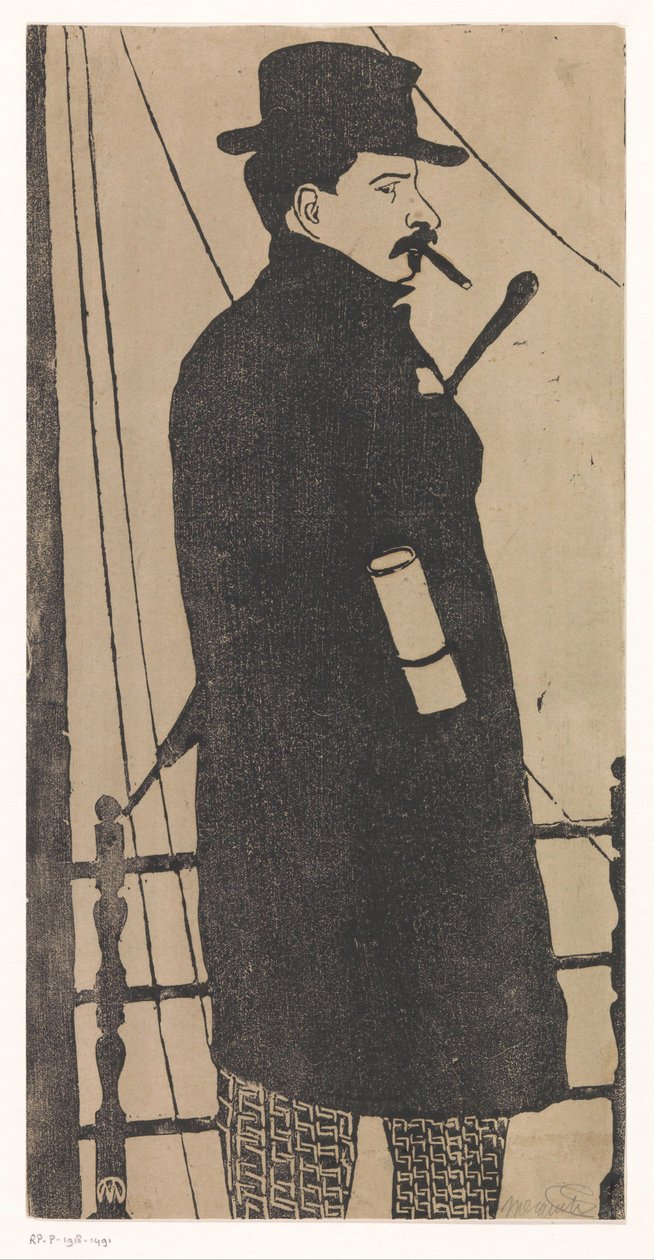 Omakuva takin ja hatun kanssa tekijältä Samuel Jessurun de Mesquita (signed by artist)