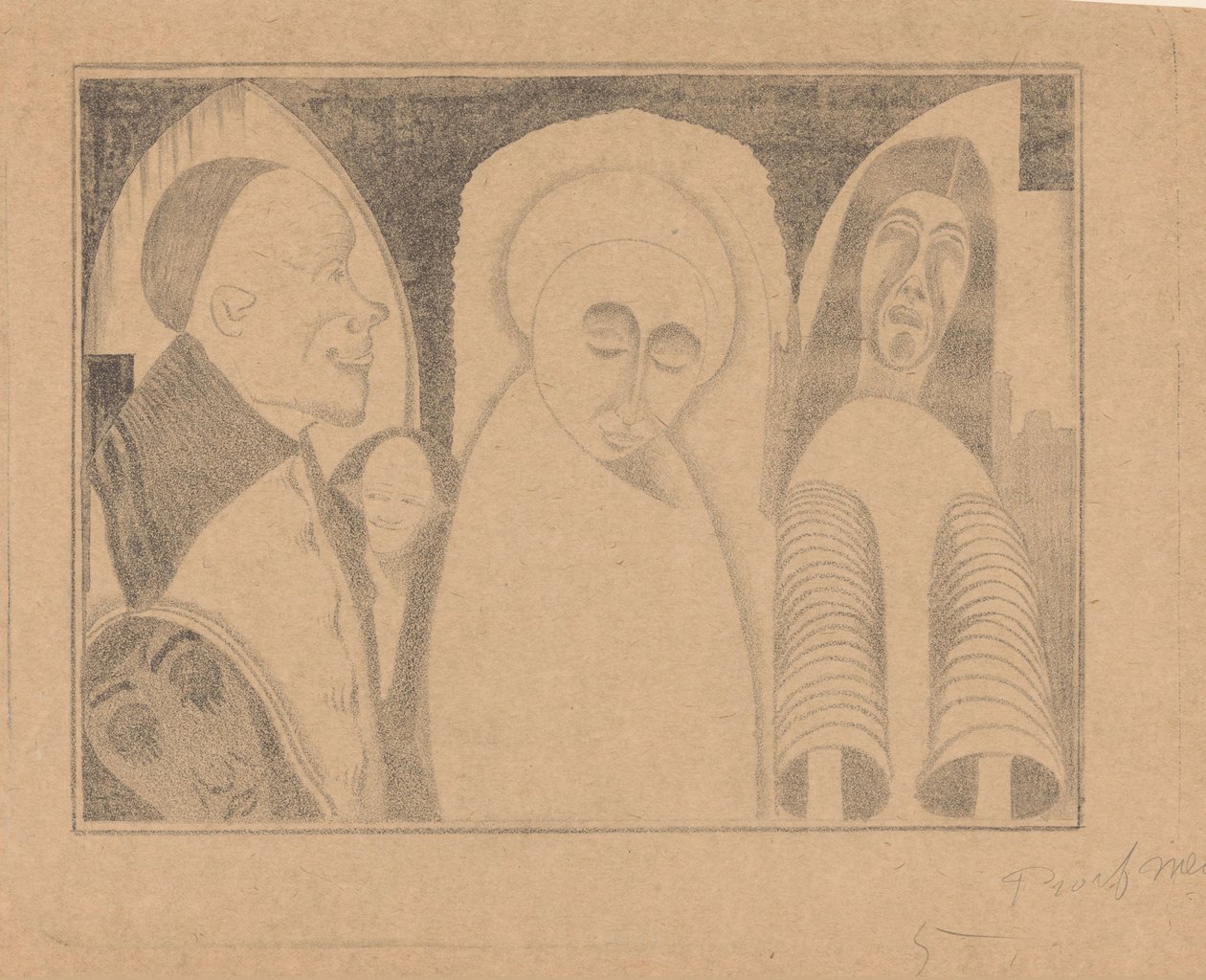 Fantasia: figures diverses, la més dreta amb mànigues com a acabat de tub tekijältä Samuel Jessurun de Mesquita