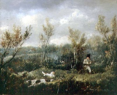 Fasaanin ammunta (öljy kankaalle) tekijältä Samuel John Egbert Jones