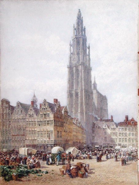 Grande Place, Antwerpen tekijältä Samuel John Hodson