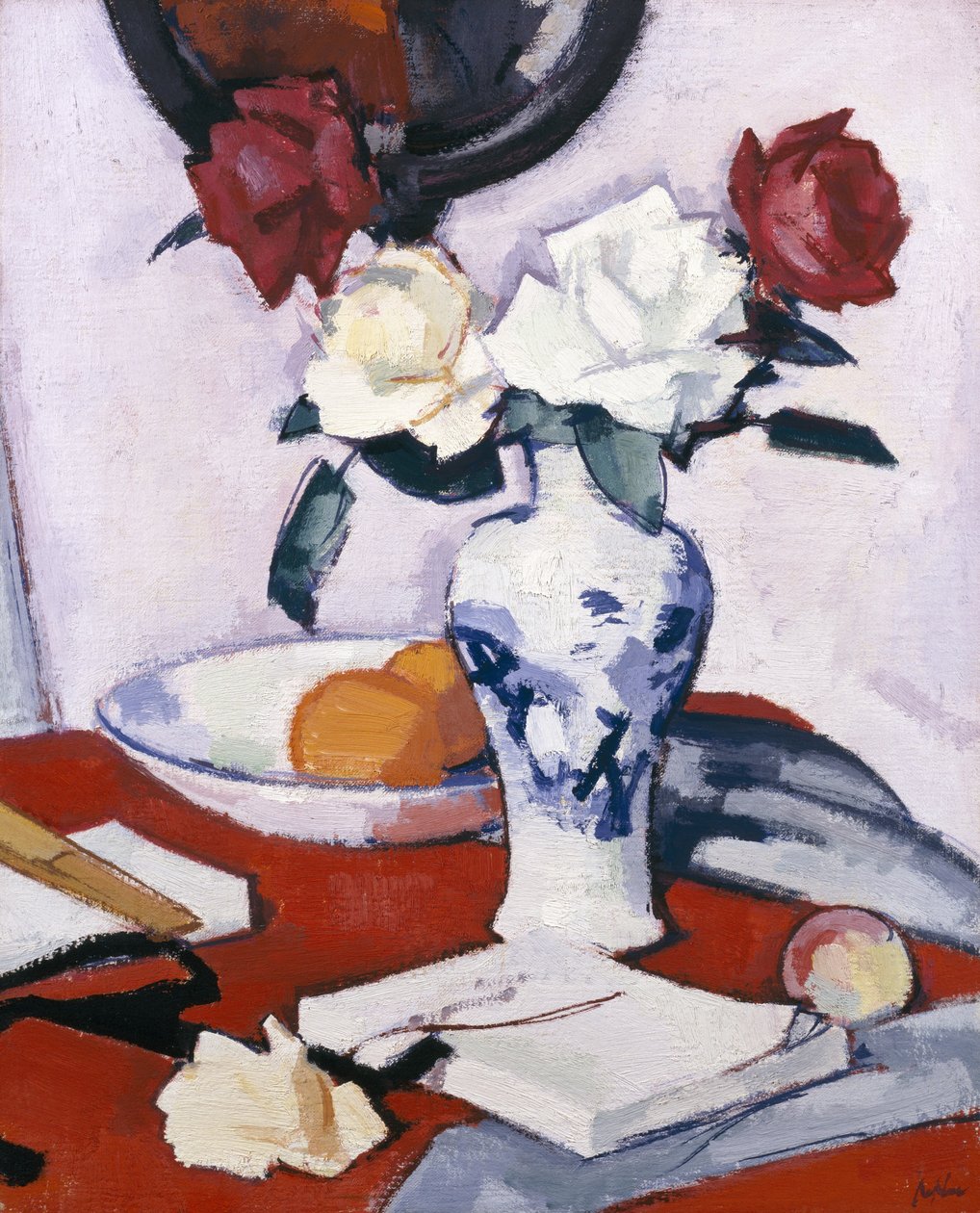Ruusut (öljy kankaalle) tekijältä Samuel John Peploe