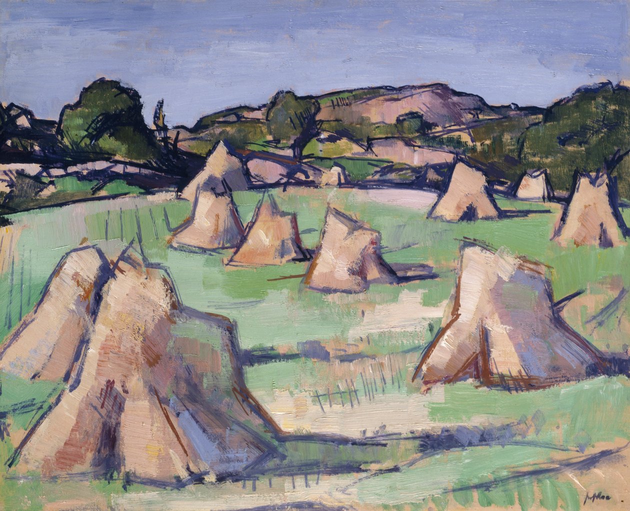 Cornfield, Douglas Hall tekijältä Samuel John Peploe