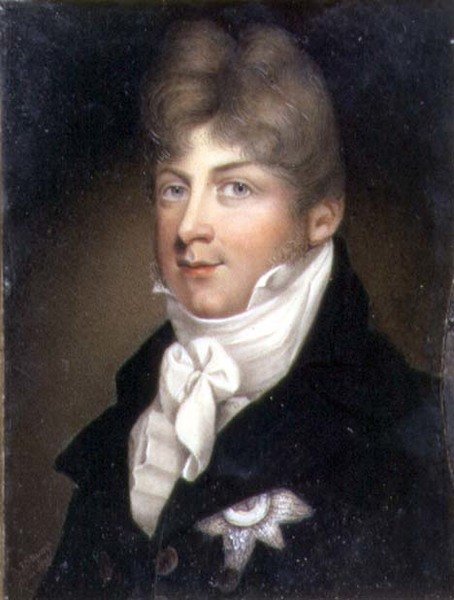 Sussexin herttuan Augustuksen miniatyyri muotokuva tekijältä Samuel John Stump