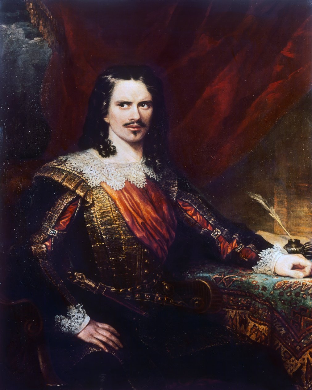 Charles John Keanin (1811-1868), englantilaisen ohjaajan ja teatterijohtajan muotokuva, Samuel John Stump (kuoli vuonna 1863) öljy kankaalle tekijältä Samuel John Stump