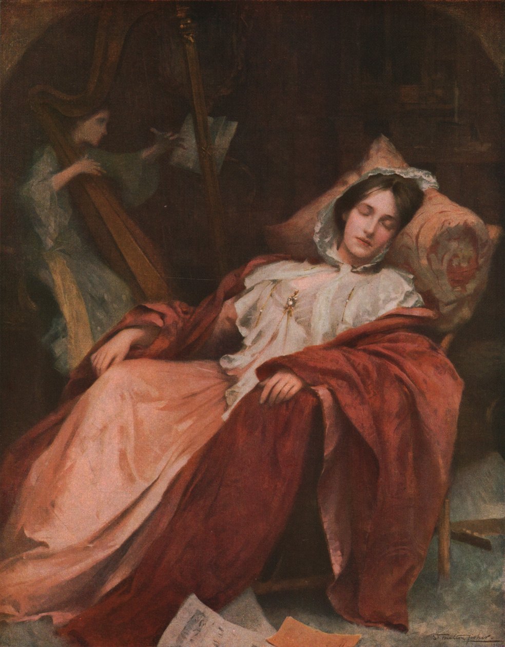 Unet, 1800-luvun loppu, vuodelta 1930. tekijältä Samuel Melton Fisher