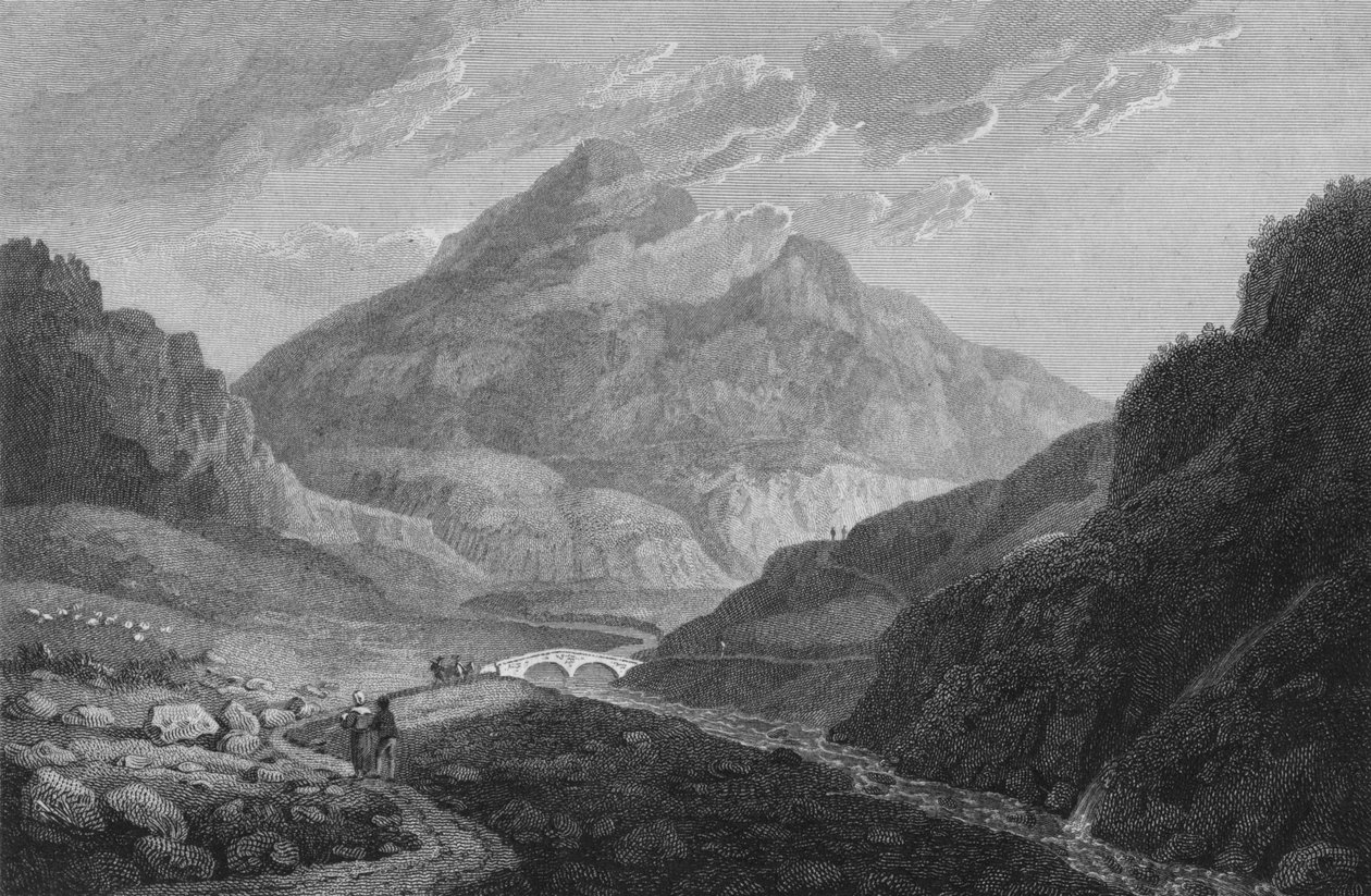 "Näkymä Ben Eimistä", 1813 tekijältä Samuel Middiman