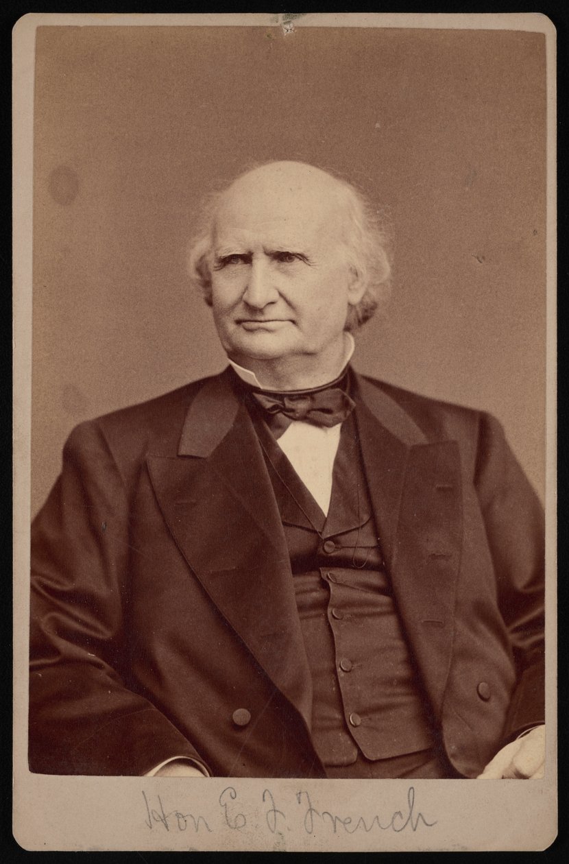 Ezra Bartlettin muotokuva ranskasta 1810-1880, 1878. tekijältä Samuel Montague Fassett