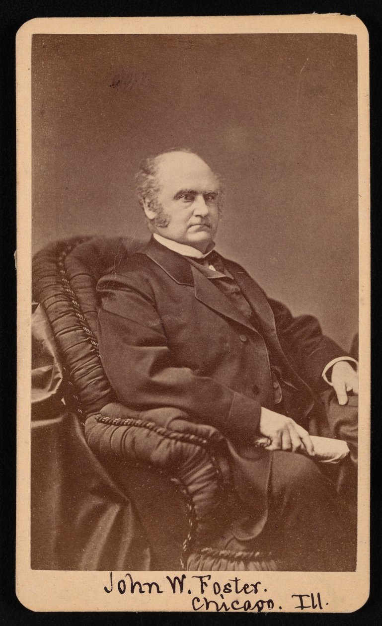 Muotokuva John Wells Fosterista 1815-1873, vuosina 1872-1873. tekijältä Samuel Montague Fassett