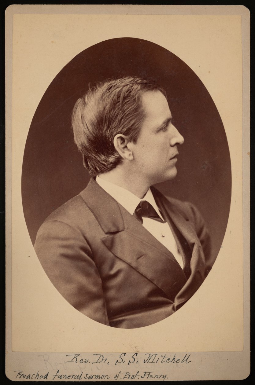 Pastori Samuel Swain Mitchellin muotokuva 1839-1919, 1876-1880. tekijältä Samuel Montague Fassett