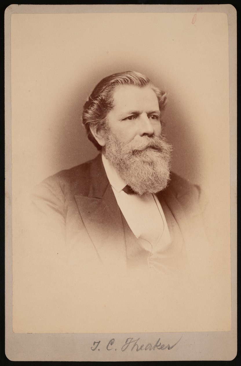 Thomas Clarke Theakerin muotokuva 1812-1883, 1876-1880. tekijältä Samuel Montague Fassett