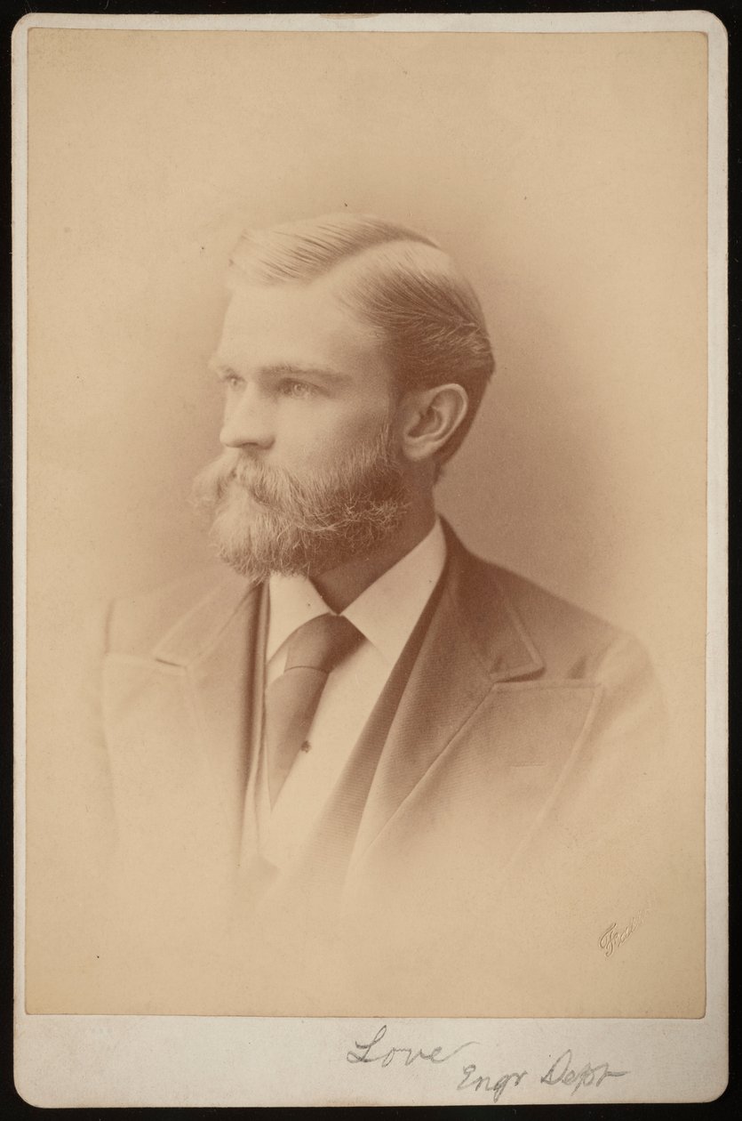 Tuntemattoman miehen muotokuva vuosina 1876-1880. tekijältä Samuel Montague Fassett
