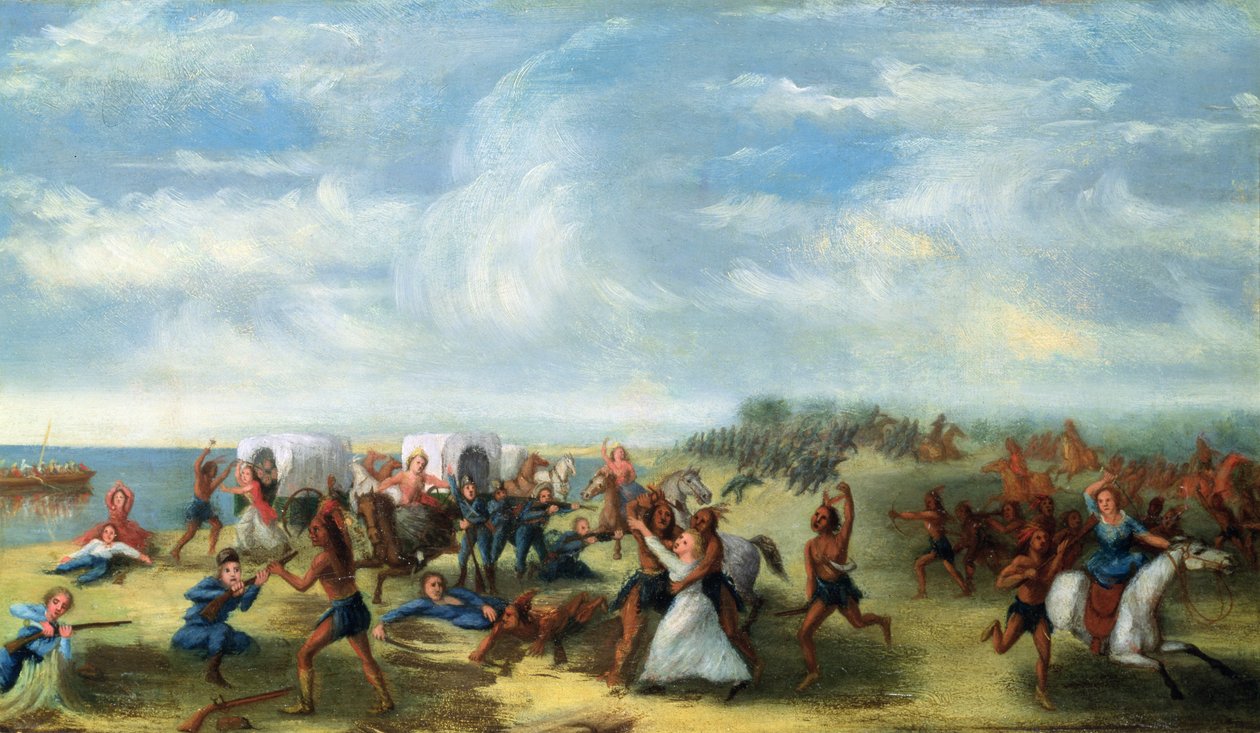 Fort Dearbornin verilöyly 15. elokuuta 1812 tekijältä Samuel Page