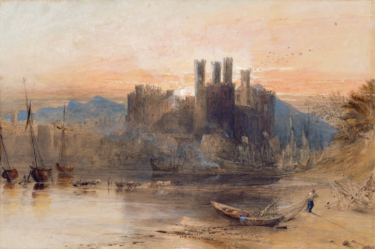 Caernarvonin linna, Pohjois-Wales tekijältä Samuel Palmer