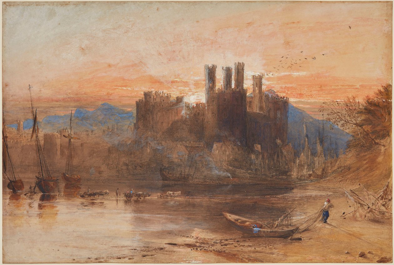 Caernarvonin linna, Pohjois-Wales tekijältä Samuel Palmer