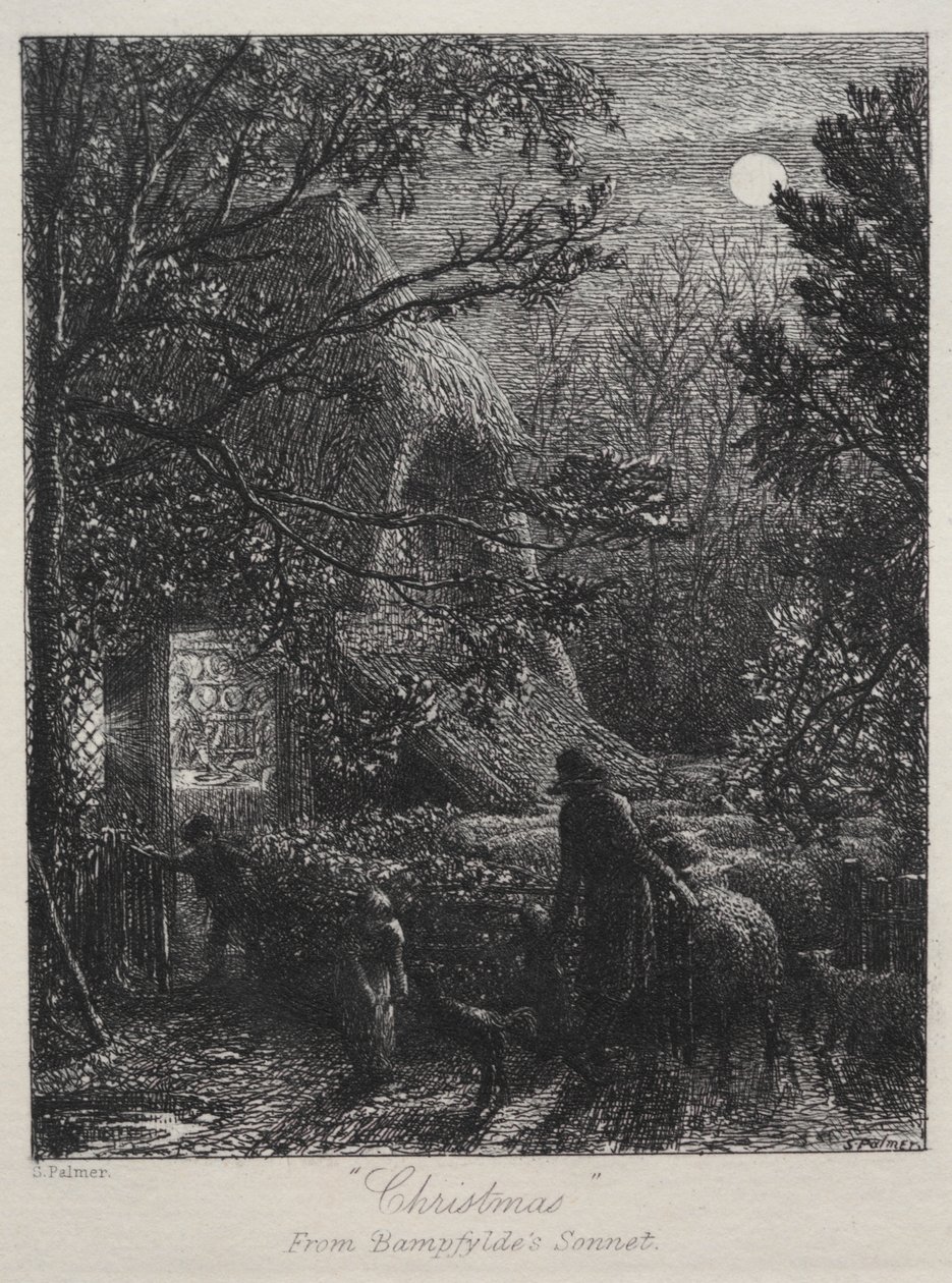 Joulu (viimeisen lampaan taittaminen) tekijältä Samuel Palmer