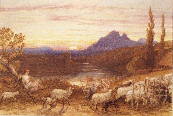 Menossa taittamaan tekijältä Samuel Palmer