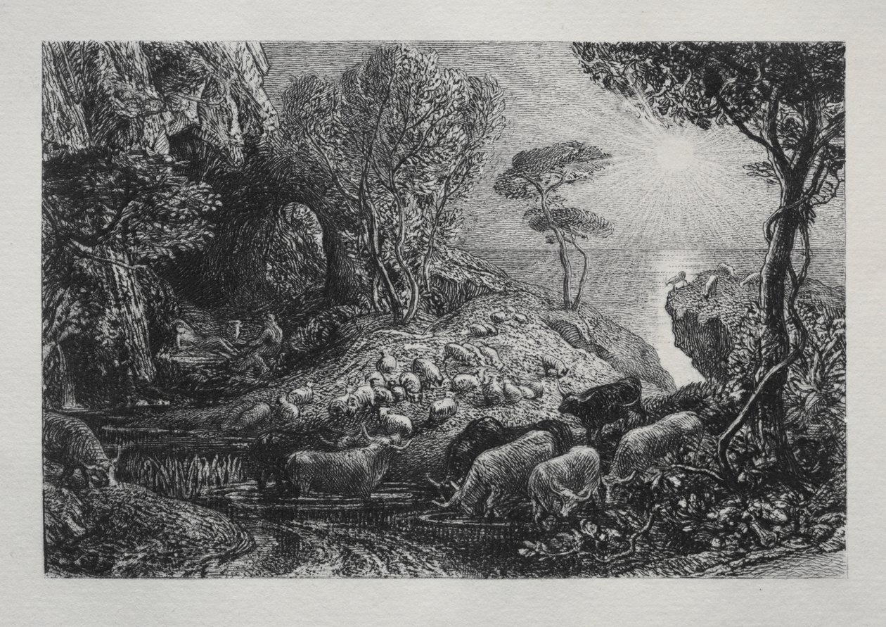 Moeris ja Galatea tekijältä Samuel Palmer