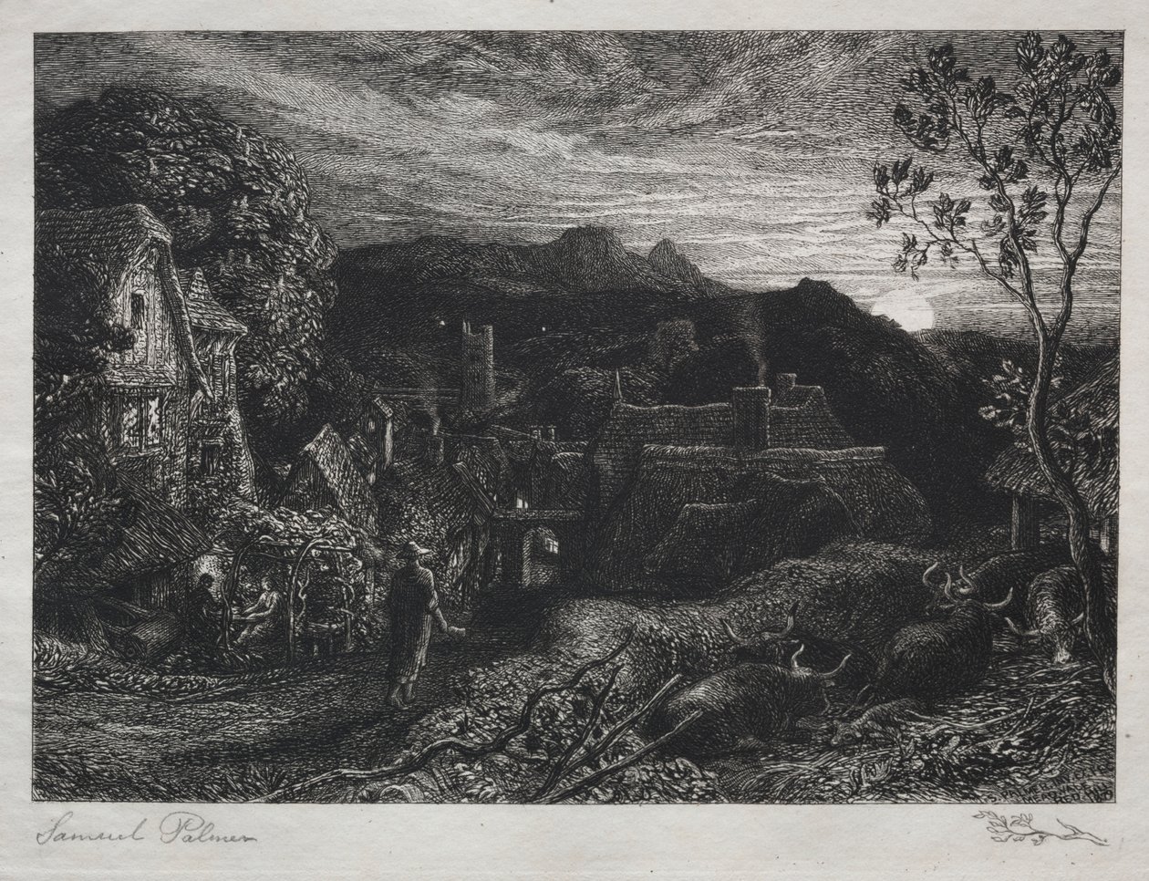 Kellomies, 1879. tekijältä Samuel Palmer