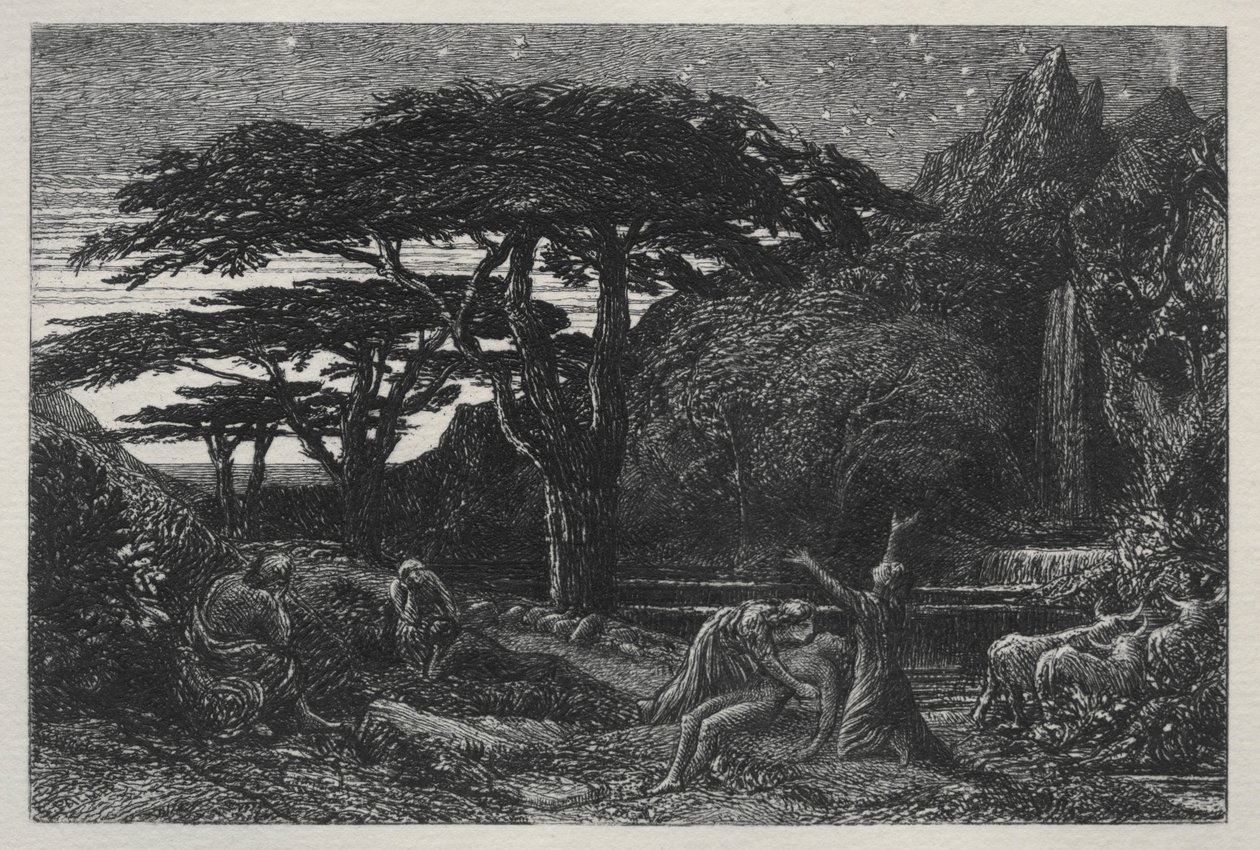 Cypress Grove, 1883. tekijältä Samuel Palmer