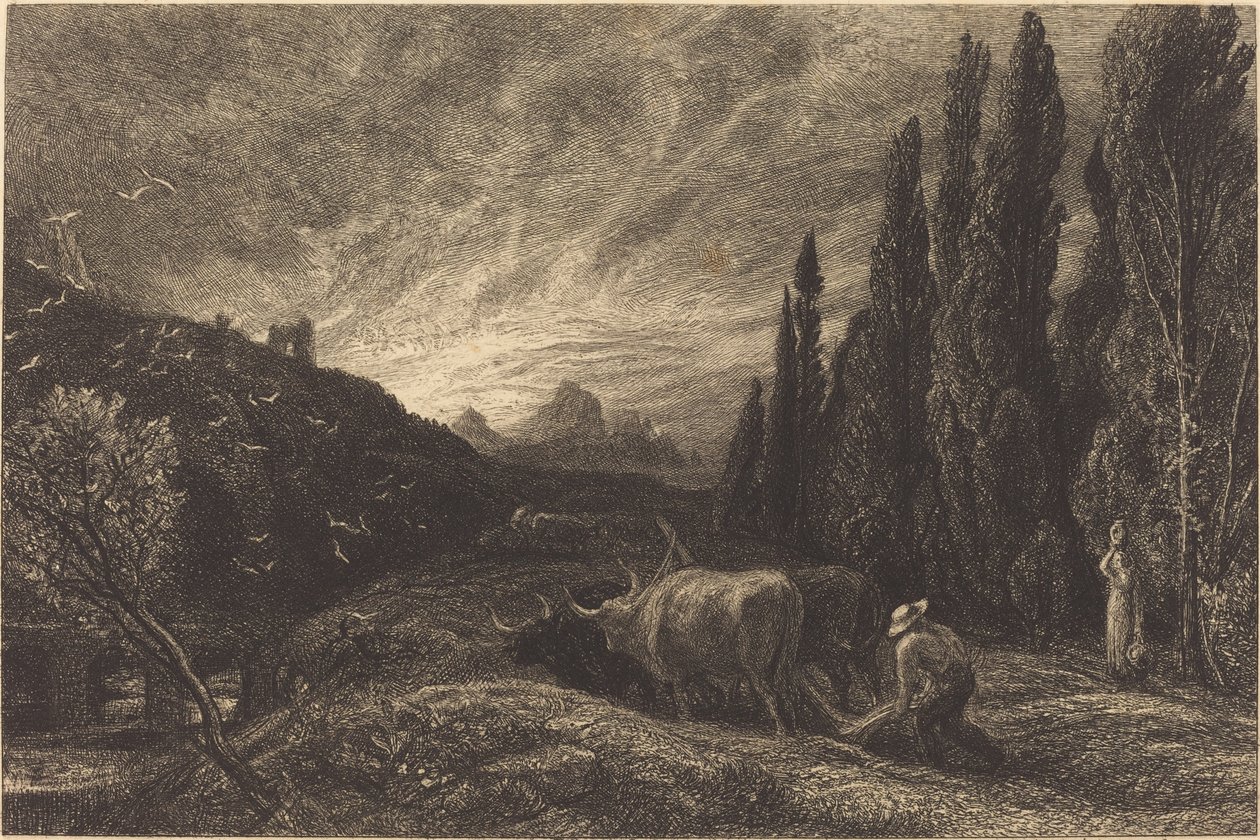 Varhainen kyntäjä tekijältä Samuel Palmer