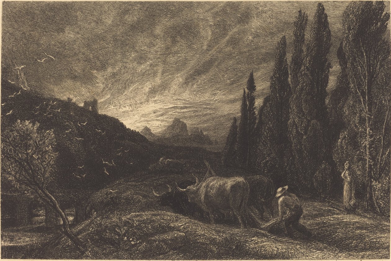 Varhainen kyntäjä tekijältä Samuel Palmer