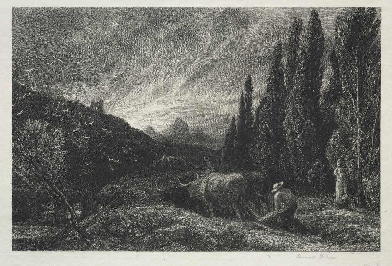 Varhainen kyntäjä tekijältä Samuel Palmer