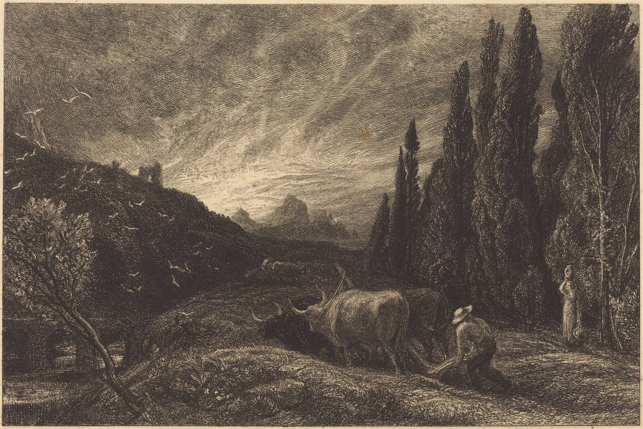 Varhainen kyntäjä tekijältä Samuel Palmer