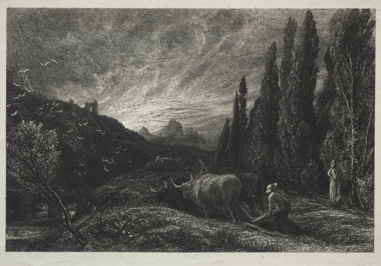 Varhainen kyntäjä tekijältä Samuel Palmer