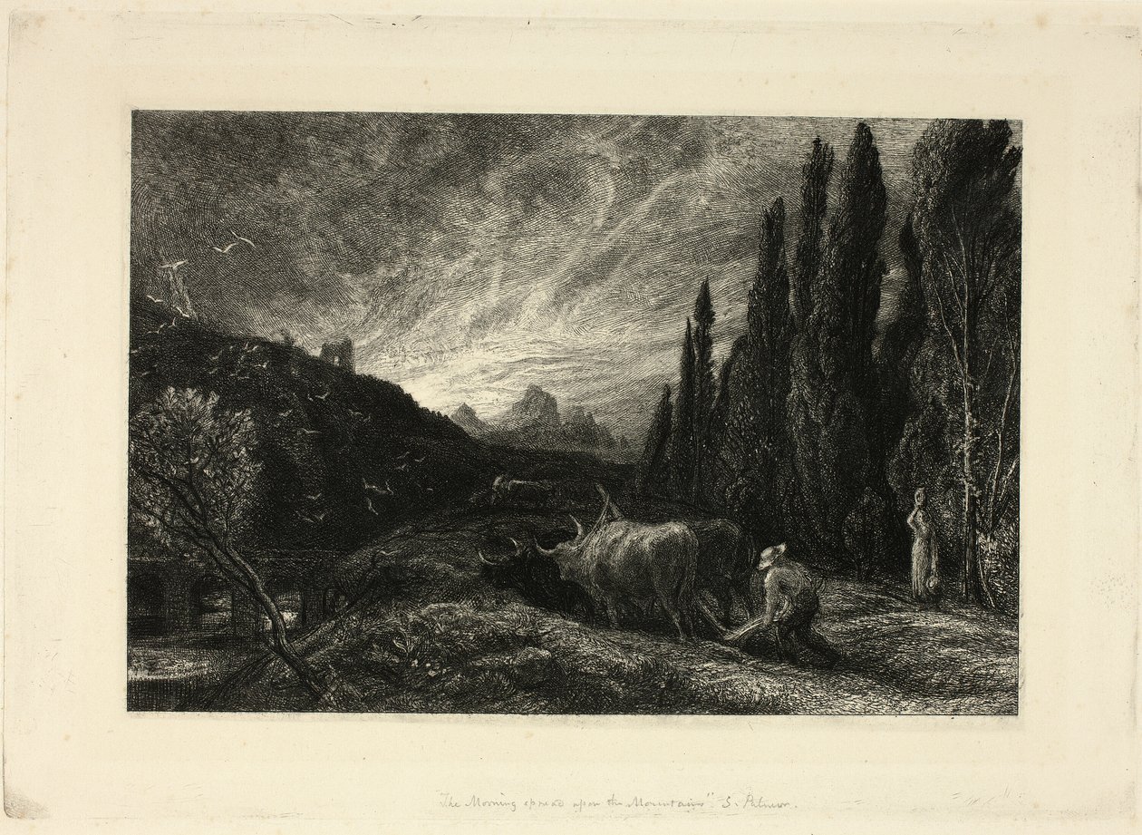 Varhainen kyntömies tekijältä Samuel Palmer