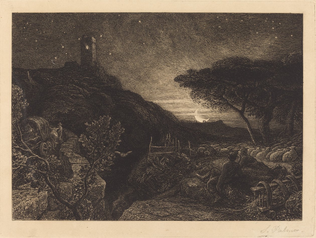 Yksinäinen torni tekijältä Samuel Palmer
