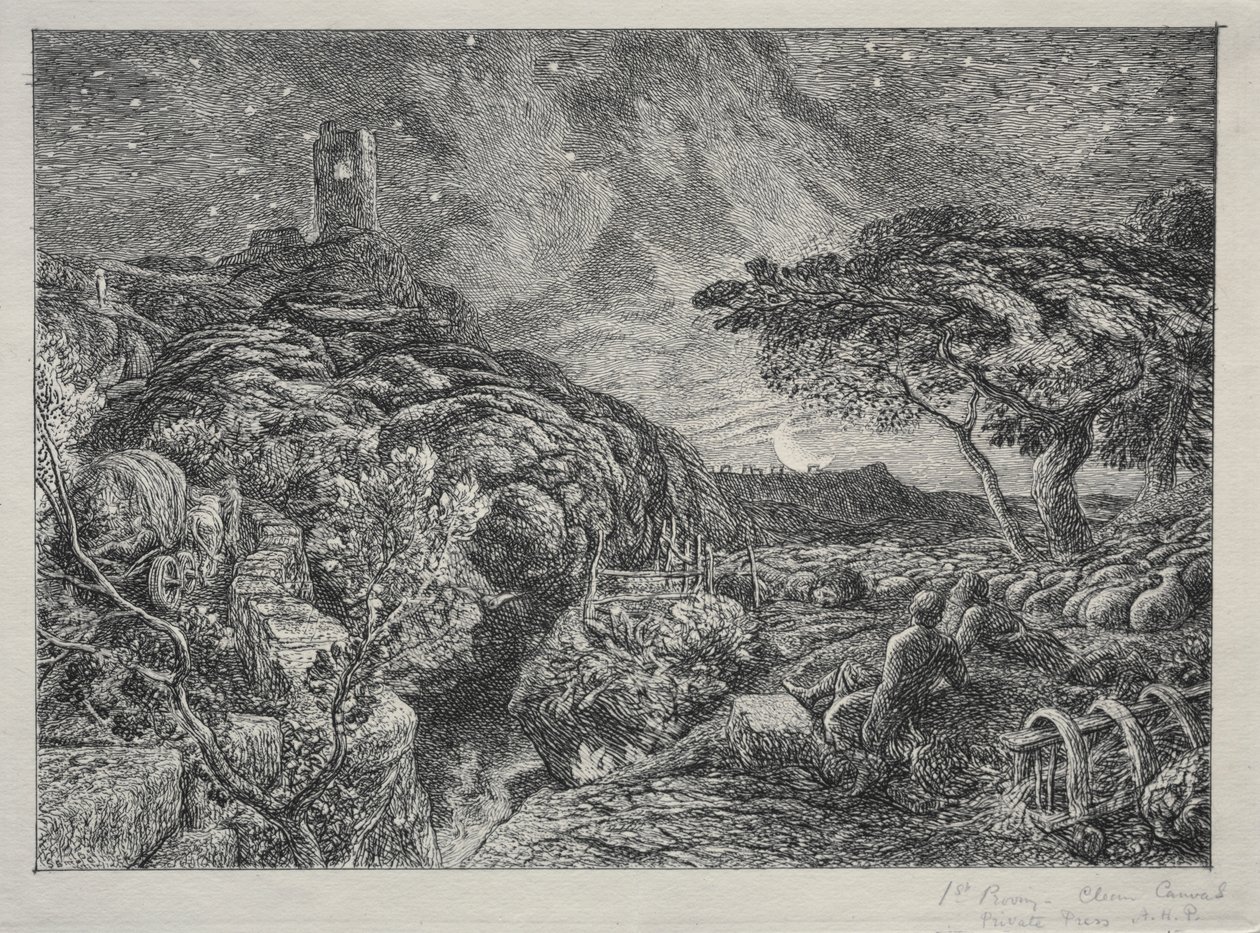 Yksinäinen torni tekijältä Samuel Palmer