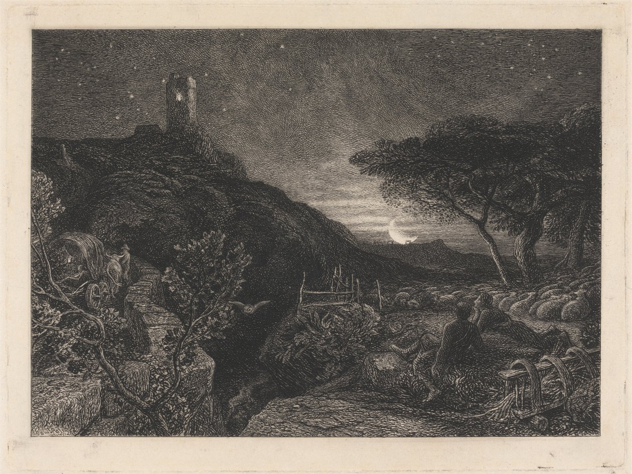 Yksinäinen torni tekijältä Samuel Palmer