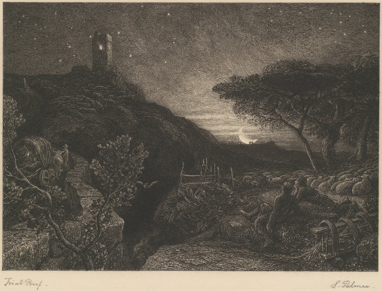 Yksinäinen torni tekijältä Samuel Palmer