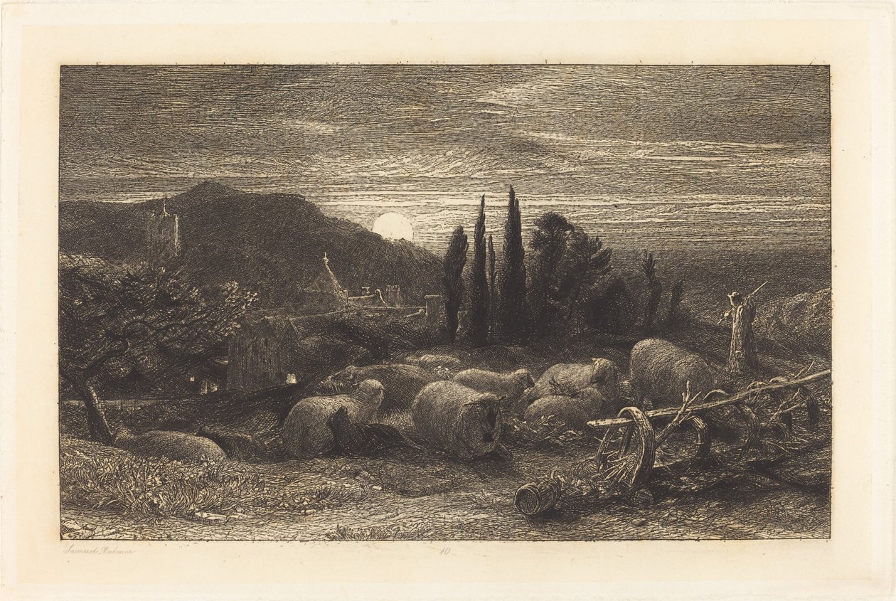 Nouseva Kuu tekijältä Samuel Palmer