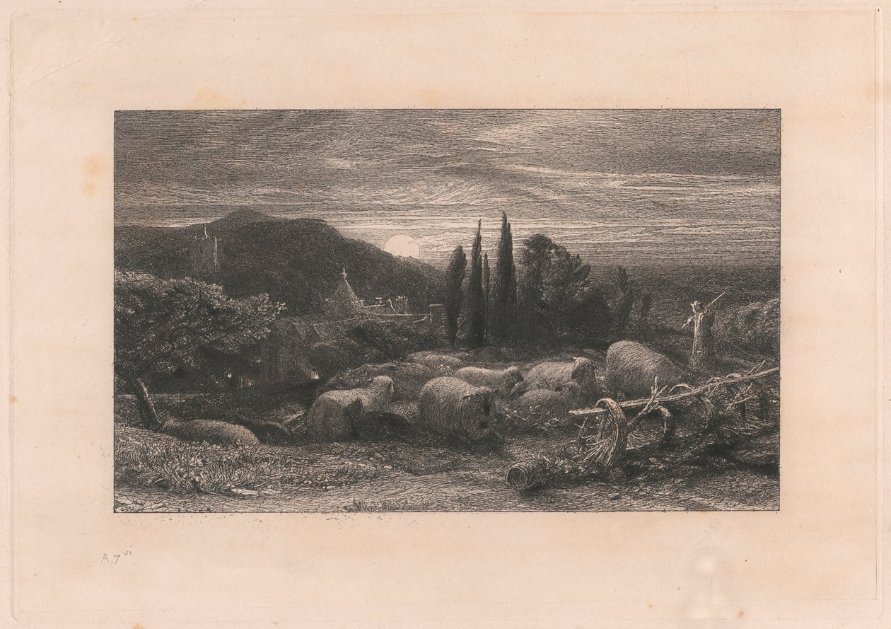Nouseva Kuu tekijältä Samuel Palmer