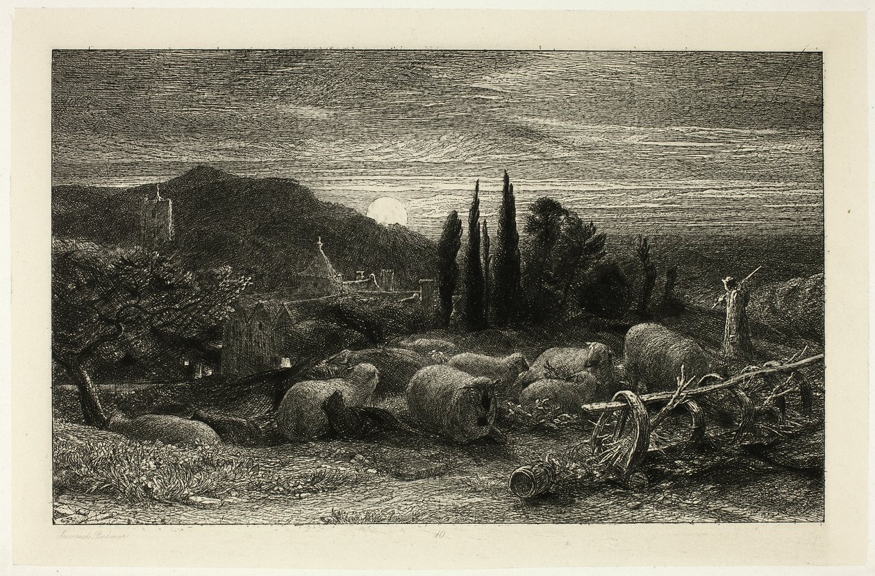 Nouseva kuu tekijältä Samuel Palmer