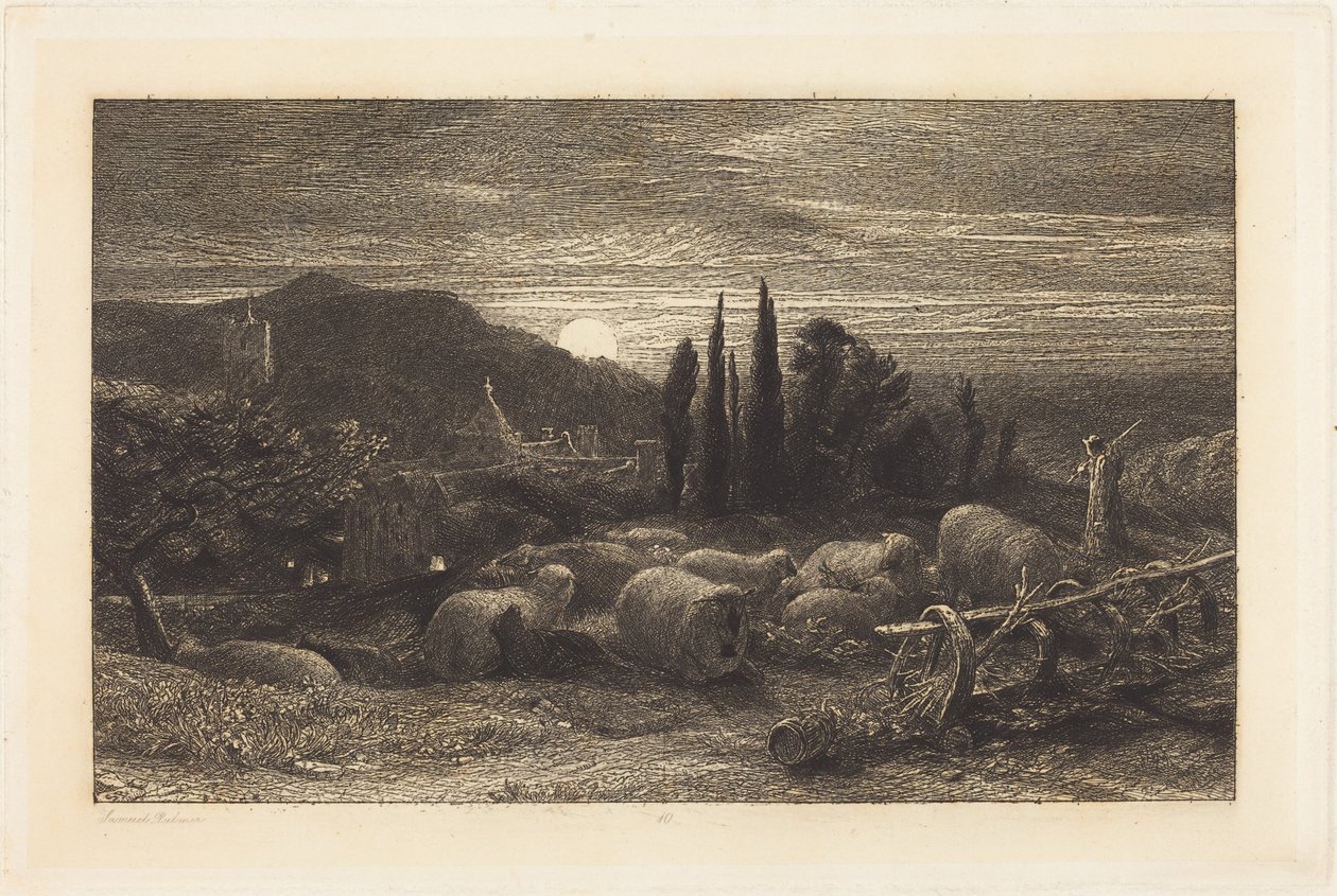 Nouseva kuu tekijältä Samuel Palmer