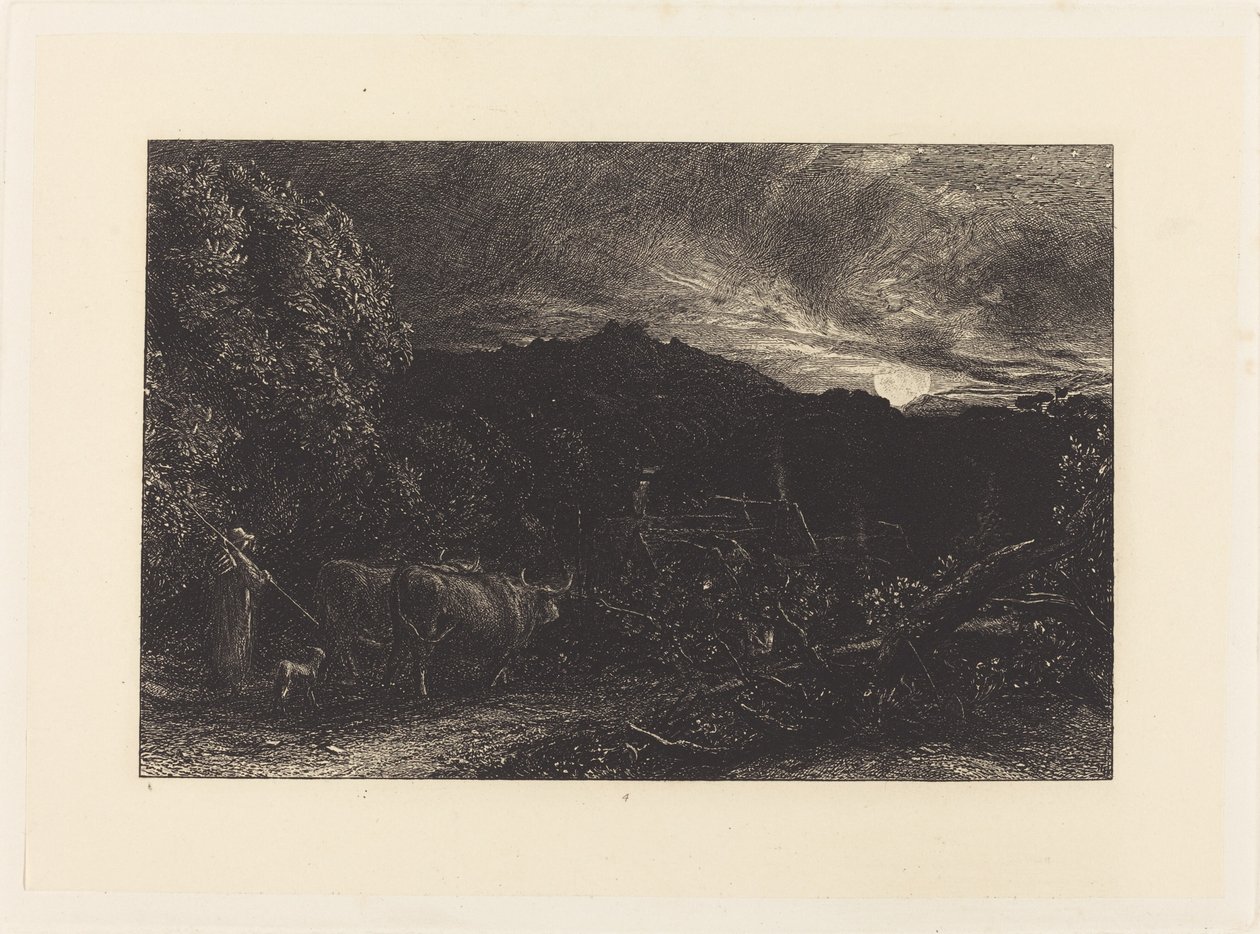 Väsynyt kyntäjä tekijältä Samuel Palmer